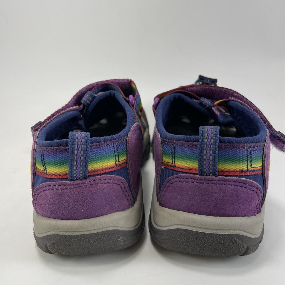 KEEN Newport H2 Kids Sandals Size 1 US Purple Rainbow Tie Dye Water Shoes - Picture 4 of 9